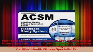 Read  Flashcard Study System for the ACSM Certified Health Fitness Specialist Exam ACSM Test EBooks Online