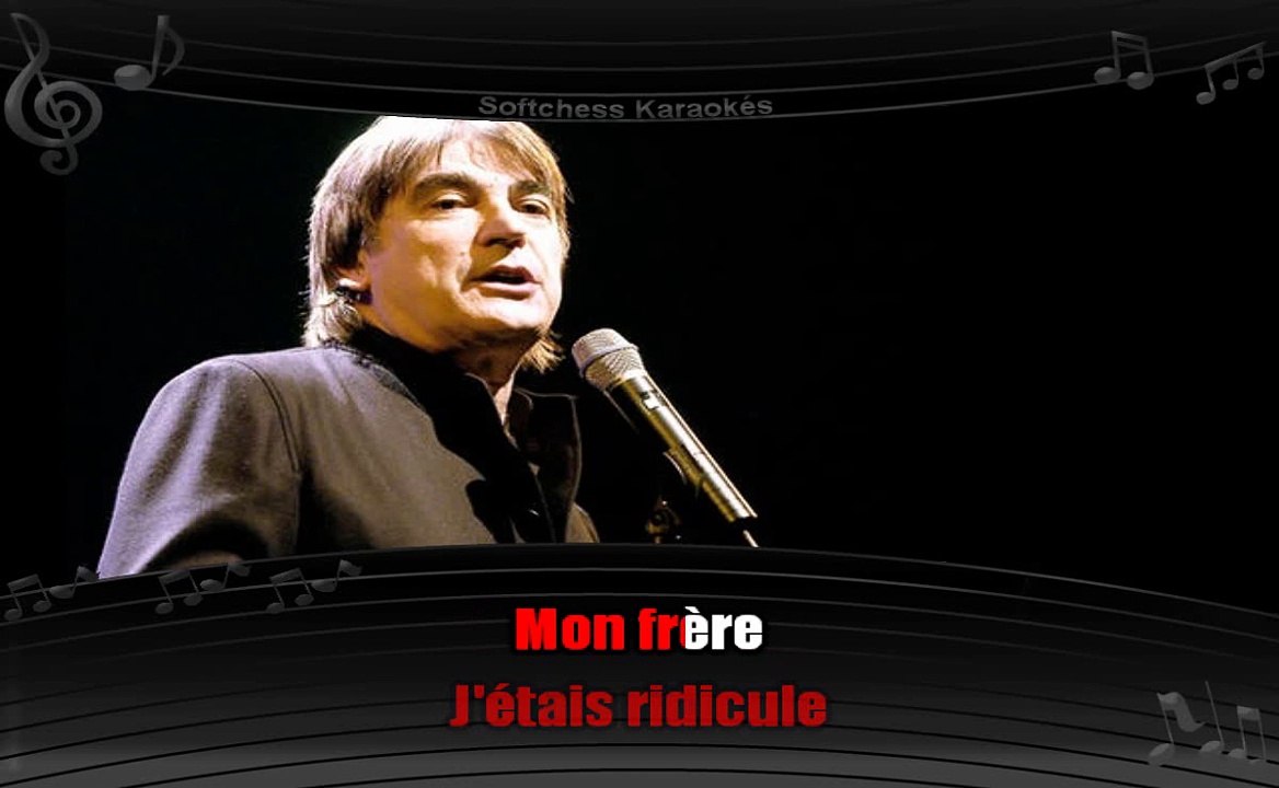 Serge Lama - Mon frère (karaoké réalisé par Softchess)