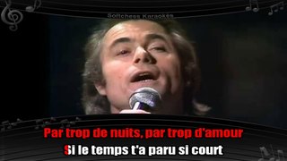 Alain Barrière - Adieu, la belle   (karaoké réalisé par Softchess)