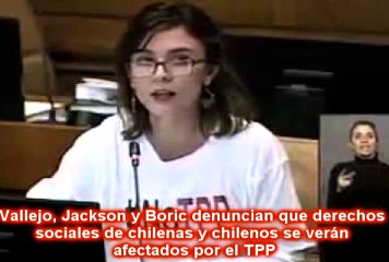 Vallejo, Jackson y Boric denuncian que derechos sociales de chilenas y chilenos se verán afectados por el TPP