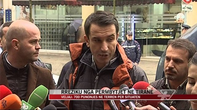 Rreziku nga përmbytjet në Tiranë - News, Lajme - Vizion Plus
