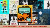 Read  Yale University Off the Record College Prowler PDF Online