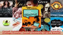 Read  Cornell University Off the Record College Prowler College Prowler Cornell University Ebook Free