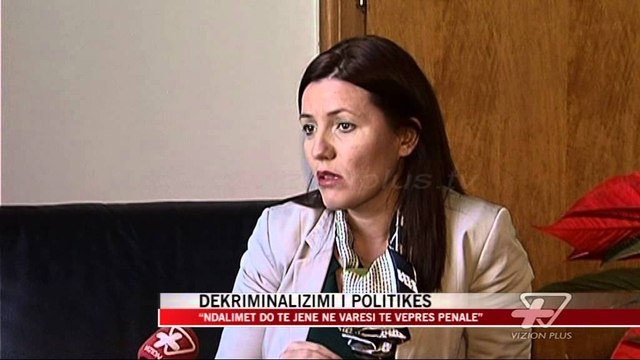 Ermonela Felaj shpjegon dekriminalizimin e politikes - News, Lajme - Vizion Plus