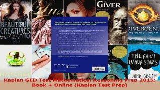 Read  Kaplan GED Test Mathematical Reasoning Prep 2015 Book  Online Kaplan Test Prep EBooks Online