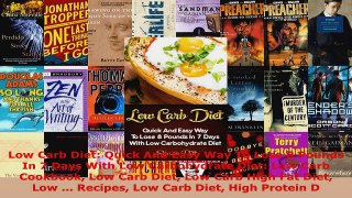 Download  Low Carb Diet Quick And Easy Way To Lose 8 Pounds In 7 Days With Low Carbohydrate Diet PDF Online