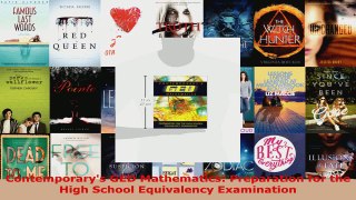 Read  Contemporarys GED Mathematics Preparation for the High School Equivalency Examination Ebook Free