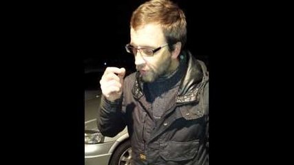 Drunk, a Scotsman trying to say «Purple Burglar Alarm»