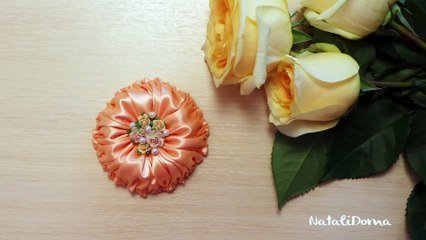 Satin Ribbon Flower Tutorial ✿ NataliDoma DIY