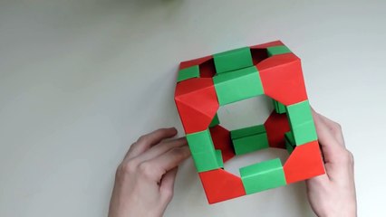 Origami Modular Cube. (Instructions) (Full HD)
