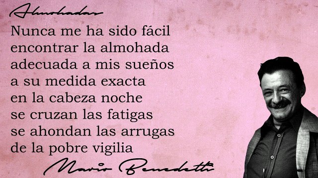 Almohadas - Mario Benedetti