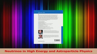 PDF Download  Neutrinos in High Energy and Astroparticle Physics PDF Online