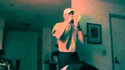 Sandstorm with a toy trumpet