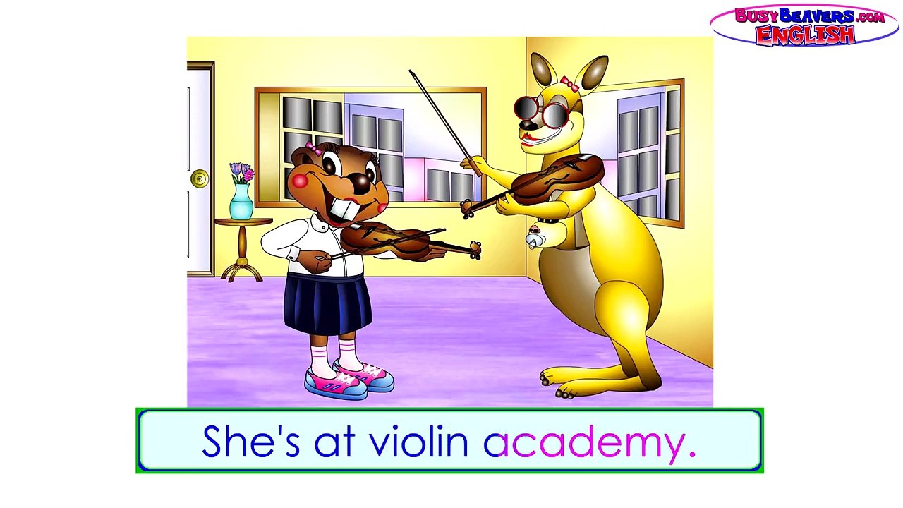 “Practicing, Studying.” (Level 2 English Lesson 26) CLIP - English Lesson, ESL, Toddle