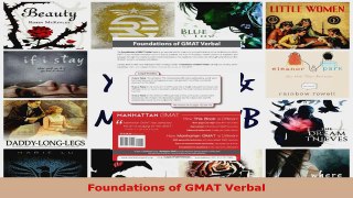 Read  Foundations of GMAT Verbal EBooks Online