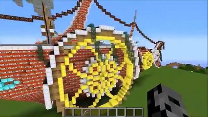Minecraft_ SHARK SHIP VS TNT - Build Creation - Map