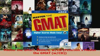 Download  Master the GMAT 2006e wCD Petersons Master the GMAT wCD Ebook Free