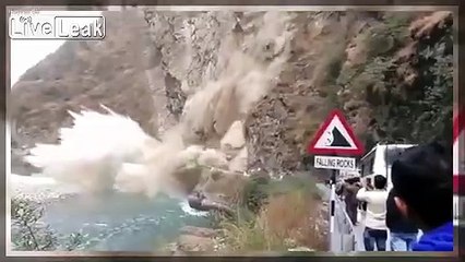 Land Sliding near Hanogi Road India