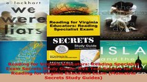 Read  Reading for Virginia Educators Reading Specialist Exam Secrets Study Guide RVE Test PDF Free