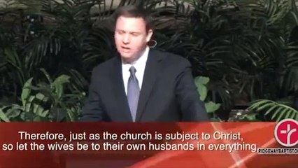 Baptist Pastor - When the lady led, the human race failed (VIDEO)