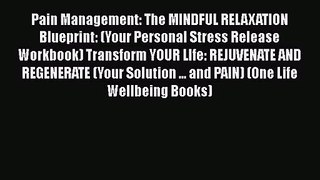 Pain Management: The MINDFUL RELAXATION Blueprint: (Your Personal Stress Release Workbook)