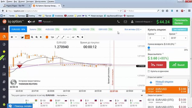 Бинарные опционы IQ option - стратегия торговли '3 свечи' на 60 секунд