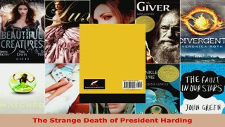 Read  The Strange Death of President Harding EBooks Online