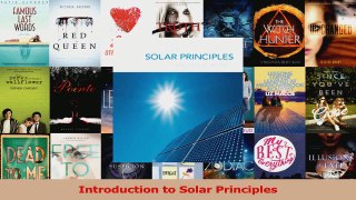 Read  Introduction to Solar Principles Ebook Free