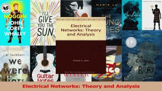 Download  Electrical Networks Theory and Analysis Ebook Free