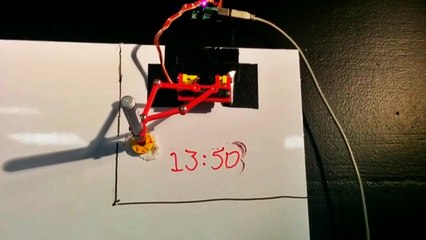 Engineers Build a Mechanical Whiteboard Clock