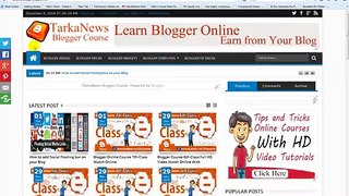 Blogger Course 10th Class By Tarka News - TarkaNews - Exclusive Online , HD Videos , Watch VideosTarkaNews - Exclusive Online , HD Videos , Watch Videos