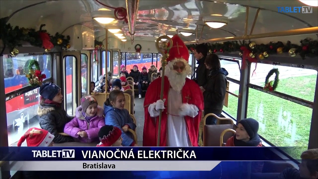 Ulicami Bratislavy začala premávať Vianočná električka