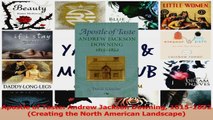 Download  Apostle of Taste Andrew Jackson Downing 18151852 Creating the North American Landscape Ebook Free