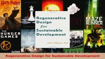 Read  Regenerative Design for Sustainable Development Ebook Free