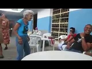 Old Woman Showing her dancing class- Funny