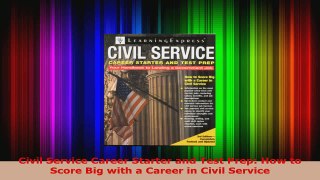 Read  Civil Service Career Starter and Test Prep How to Score Big with a Career in Civil PDF Free