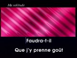 KARAOKE GEORGES MOUSTAKI - Ma solitude