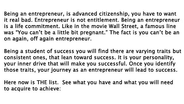 Traits of a Successful Entrepreneur