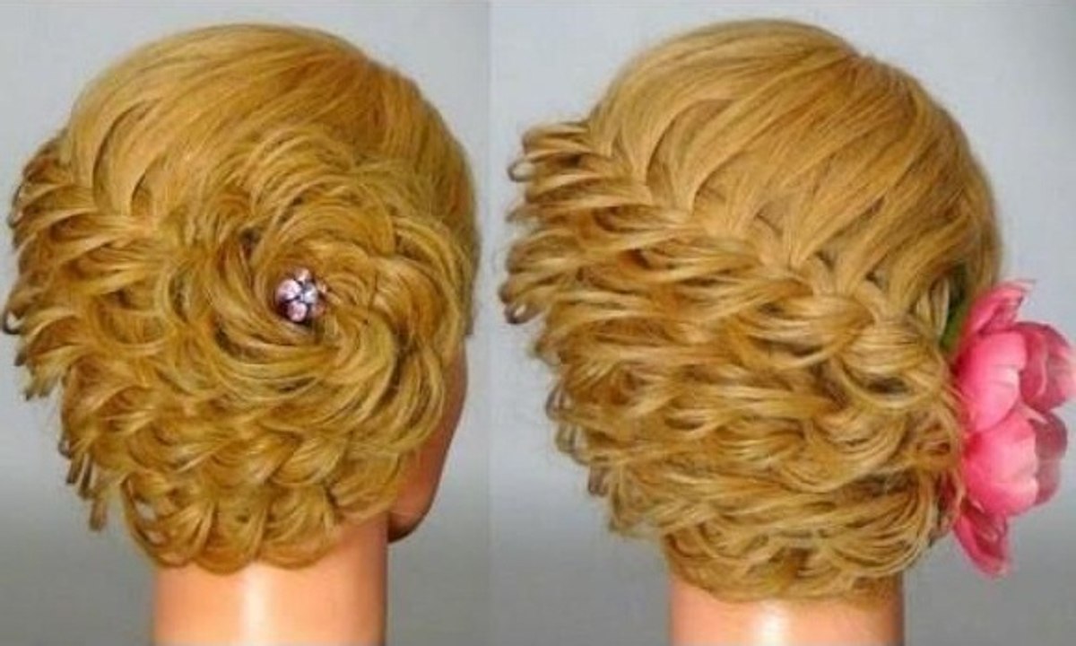 Beautiful Rose Bun Updo Tutorial