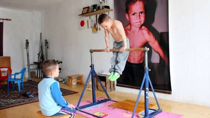 hard exercise on the bar