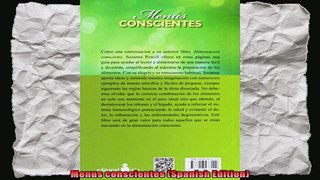 Menus conscientes Spanish Edition