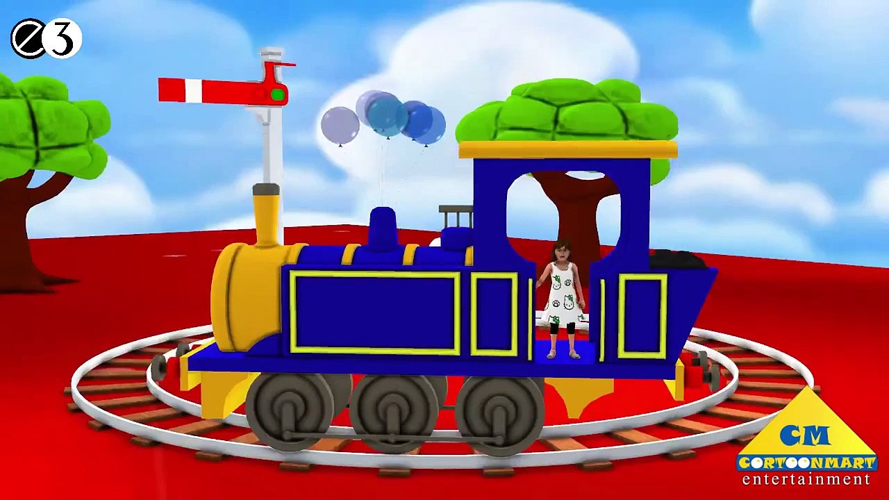 Choo Choo Train Rhymes | Choo Choo Train Song for Children | Nursery Rhymes For Kids