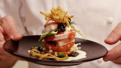 Simply Perfect - Black Garlic Swordfish with a Potato Puree by a Master Chef