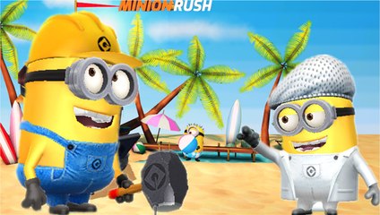 Despicable Me 2 - Minion Video Games - Minion Rush Beach Run Find Apple Ep5