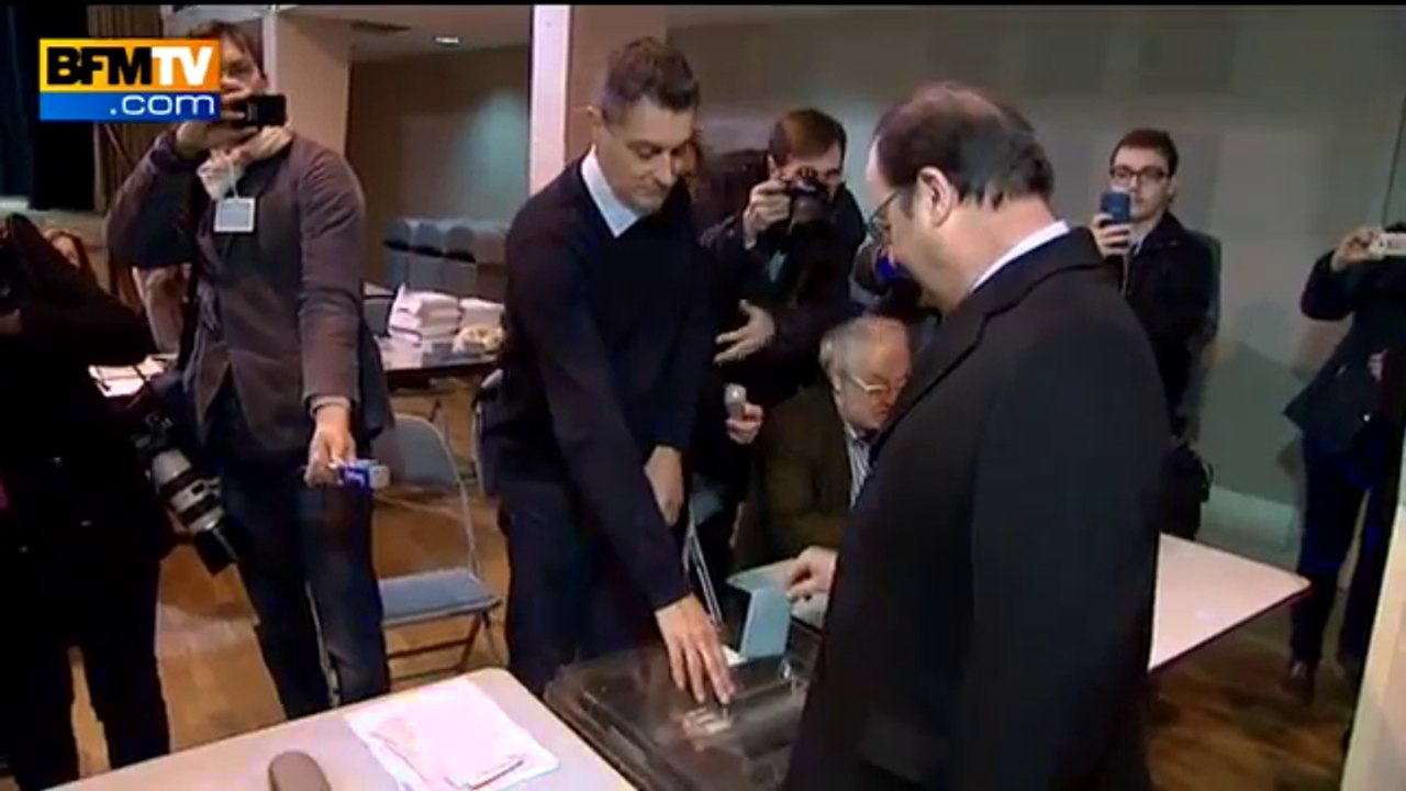 François Hollande rate son vote à Tulle