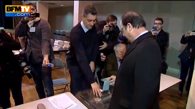 François Hollande rate son vote à Tulle