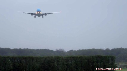 L'atterrissage par grand vent d'un Boeing 777