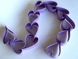 Quilling Made Easy # How to make Beautiful heart Chain using Paper -Paper Art Video tutorial_8