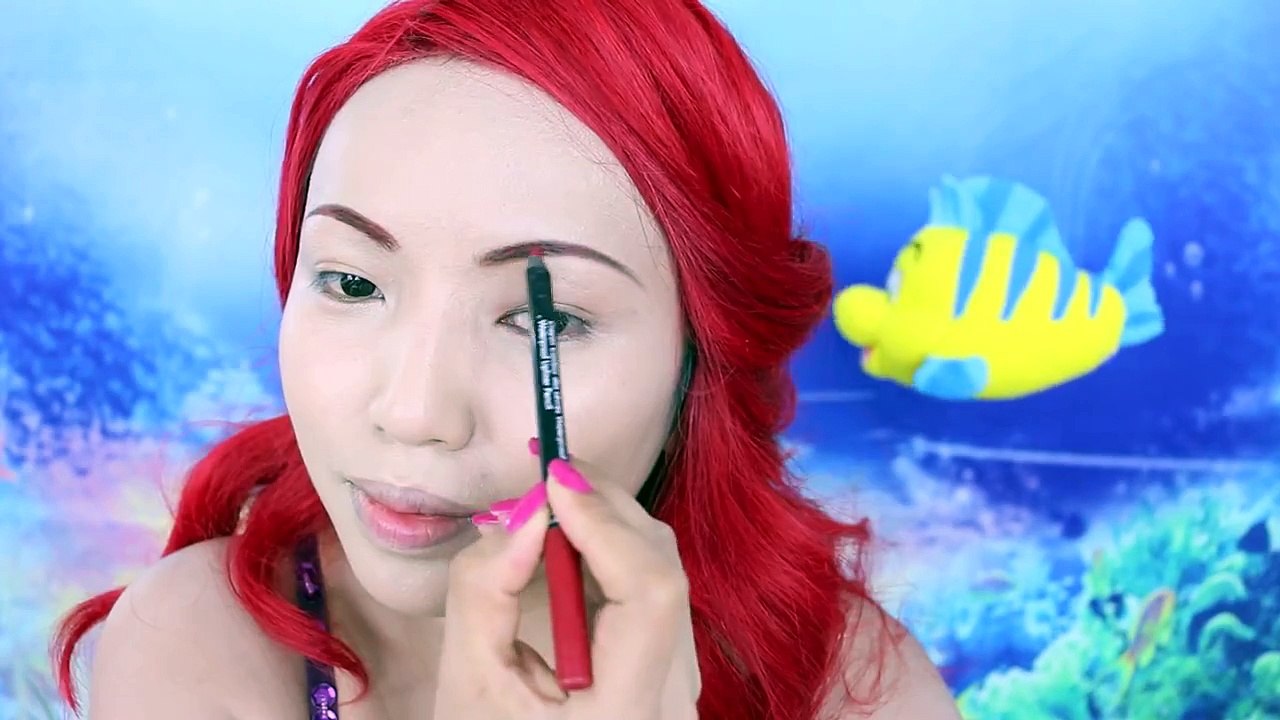 Disneys Little Mermaid Makeup Tutorial !!!