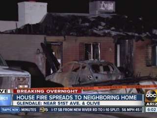 Five displaced after Glendale house fire